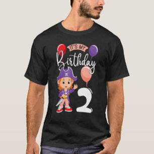 Es ist mein Geburtstag 2 Pirate Party Themed Pirat T-Shirt
