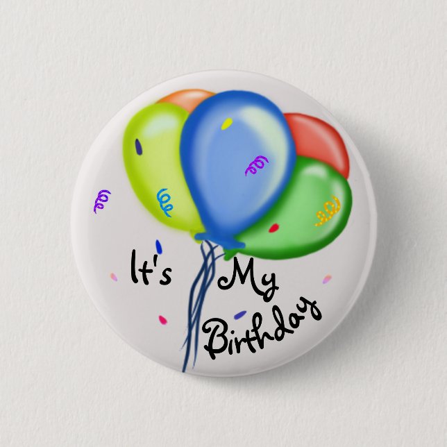 Es ist mein Geburtstag! Button (Vorderseite)