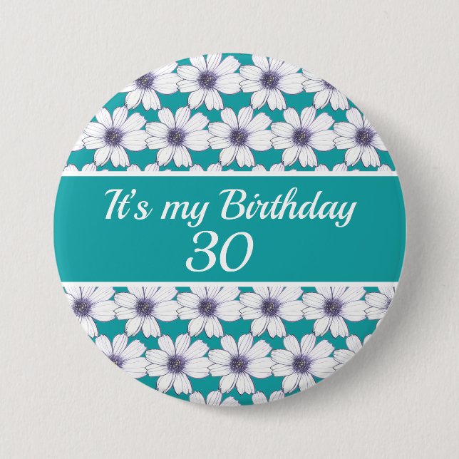 Es ist mein Geburtstag "Custom Birthday" Button (Vorderseite)