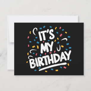 Es ist mein Geburtstag für Jungen Mädchen Kinder M Postkarte