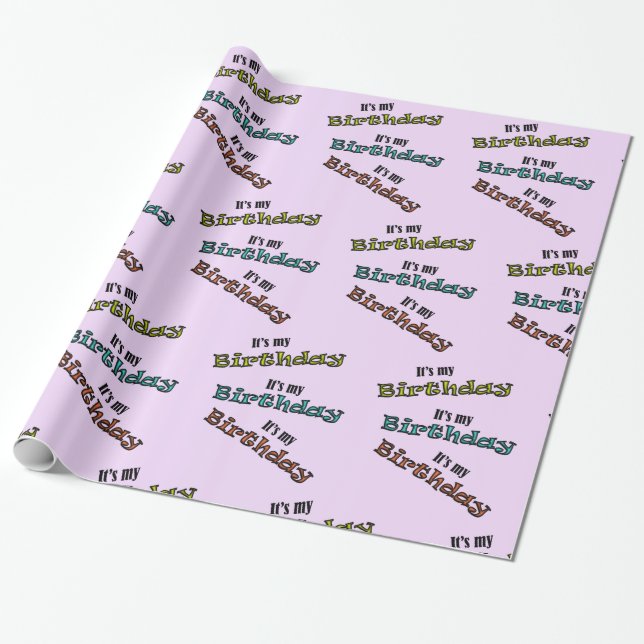 Es ist mein Geburtstag Geschenkpapier (Ungerollt)