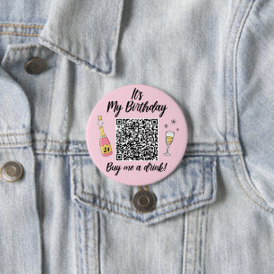 Es ist mein Geburtstag Kauf mir einen QR-Code trin Button