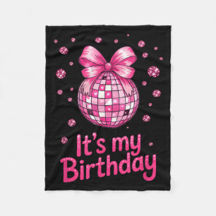 Es ist mein Geburtstag Mädchen Frauen Groovy Gebur Fleecedecke