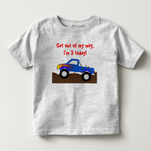 Es ist mein Geburtstags-blauer Monster-LKW Kleinkind T-shirt