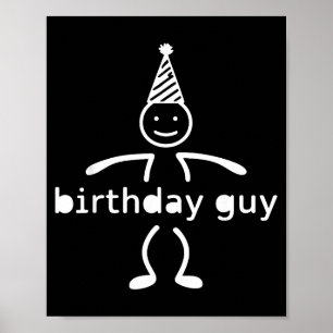 Es ist mein Geburtstagsfeier Lächeln Gesicht Stick Poster