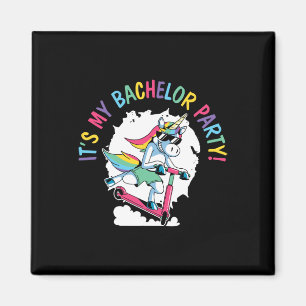 Es ist mein Junggesellenabschied Einhorn Bräutigam Magnet