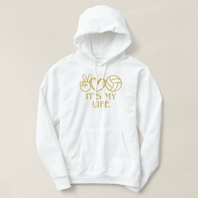 es ist mein Leben, Volleyball Hoodie (Design vorne)