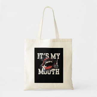 Es ist mein Mund" - Funny & Confident Design Tragetasche