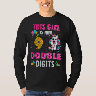 Es ist mein neunter Geburtstag, dieses Mädchen ist T-Shirt