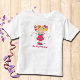 Es ist mein Niedliches Geburtstagskind mit Ballons Kleinkind T-shirt