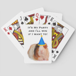 Es ist mein Party und ich werde gewinnen, wenn ich Spielkarten