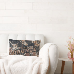 Es ist mein Style GRUNGE Rusty Letters Lendenkissen