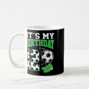 Es ist meine 12. Geburtstags-Fußballparty 12-jähri Kaffeetasse