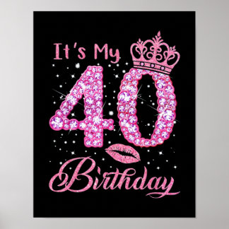 Es ist meine 40. Geburtstagskäste Poster