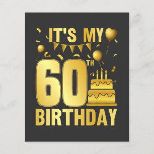 Es ist meine 60. Party Flyer