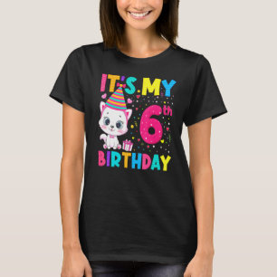 Es ist meine 6. Geburtstagskatze Geburtstag 6 Jahr T-Shirt