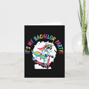 Es ist meine Bachelor Party Einhorn Groom Ehe Hoch Karte