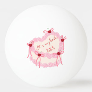 Es ist meine Bachelorette   Koketten-Torte Jungges Tischtennisball