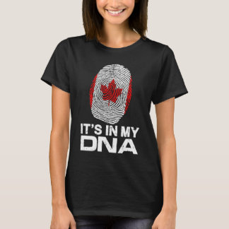 ES IST MEINE DNA in Flag National Pride Fingerprin T-Shirt