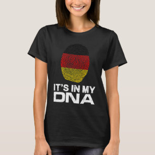 ES IST MEINE DNA IN Flag National Stolde Fingerabd T-Shirt