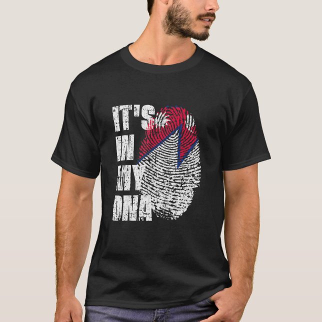 Es ist meine DNA-Nepal-Flagge Nepalesisch Nepal T-Shirt (Vorderseite)