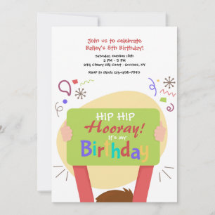 Es ist meine Einladung zum Geburtstag