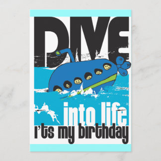 Es ist meine Geburtstags-Unterseeboot-Einladung Einladung