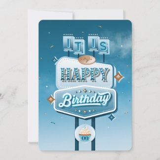Es ist meine Happy Birthday Flat Party Einladungen