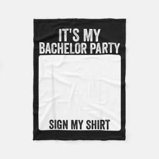 Es ist meine Junggesellenparty Lustiges Hochzeitsp Fleecedecke