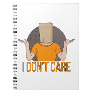 Es ist mir egal notizblock