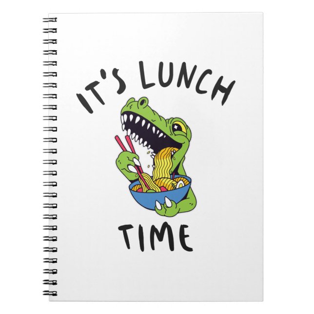 Es ist Mittagszeit Notizblock (Vorderseite)