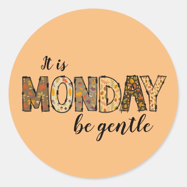 Es ist Montag Stickers (Vorderseite)