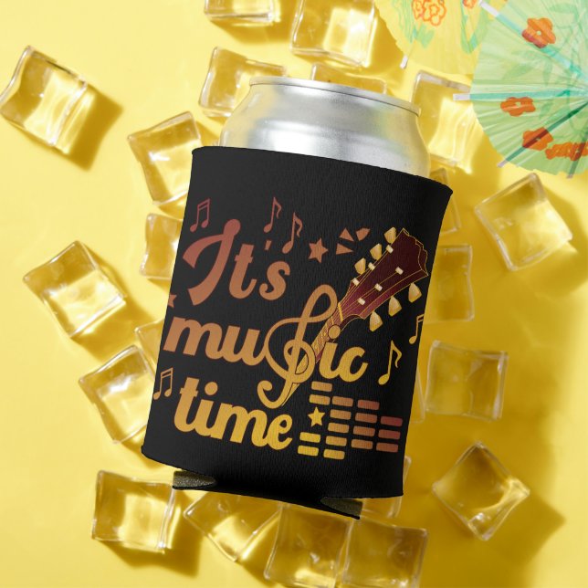 Es ist Musik-Zeit, Gold Gitarre Musical Dosenkühler (In Situ Sommer)