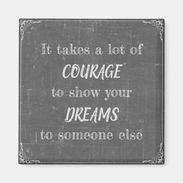 Es ist Mut Magnet (Vorne)