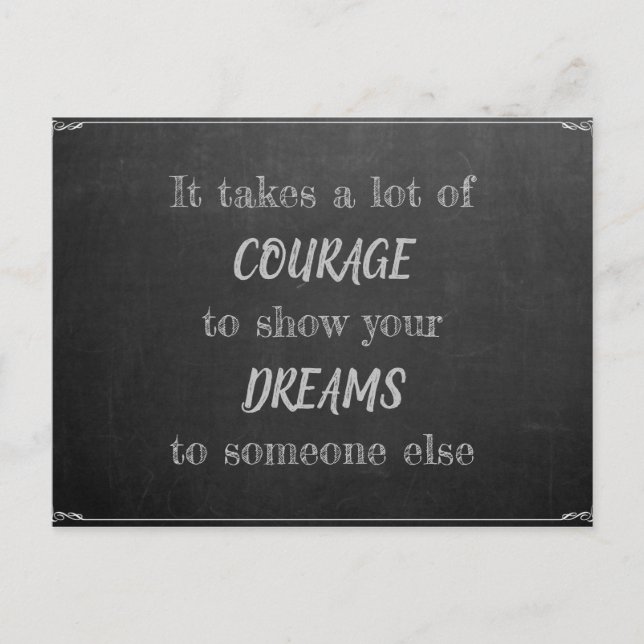 Es ist Mut Postkarte (Vorderseite)