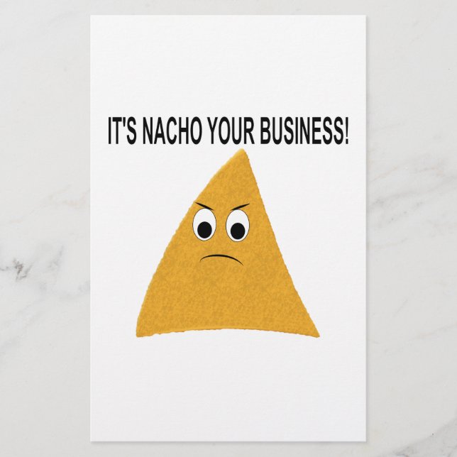 Es ist Nacho Your Business Briefpapier (Vorderseite)