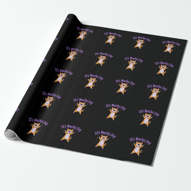 Es ist Nacho's Day Niedlich Cat Spaß für Cat Lover Geschenkpapier (Ungerollt)