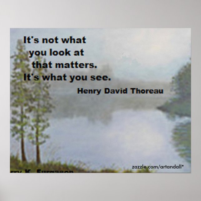 ES IST NICHT DAS, WAS Y0U AN THOREAU POSTER SCHAUT (Vorne)