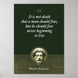 Es ist nicht der Tod, den ein Mensch fürchten soll Poster