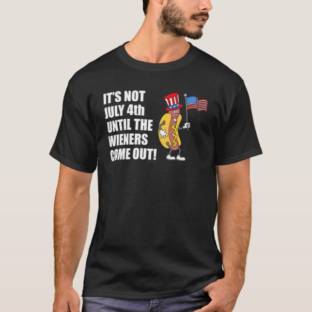 Es ist nicht ein 4. Juli Party bis Dackeln Hot Dog T-Shirt (Vorderseite)
