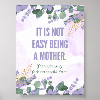 "Es ist nicht einfach, Mutter zu sein" - die Golde Poster