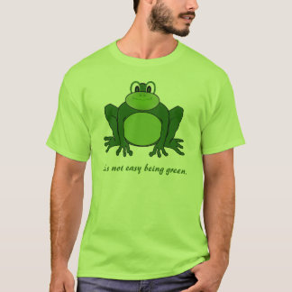 Es ist nicht einfaches Sein grün - Frosch-T - T-Shirt
