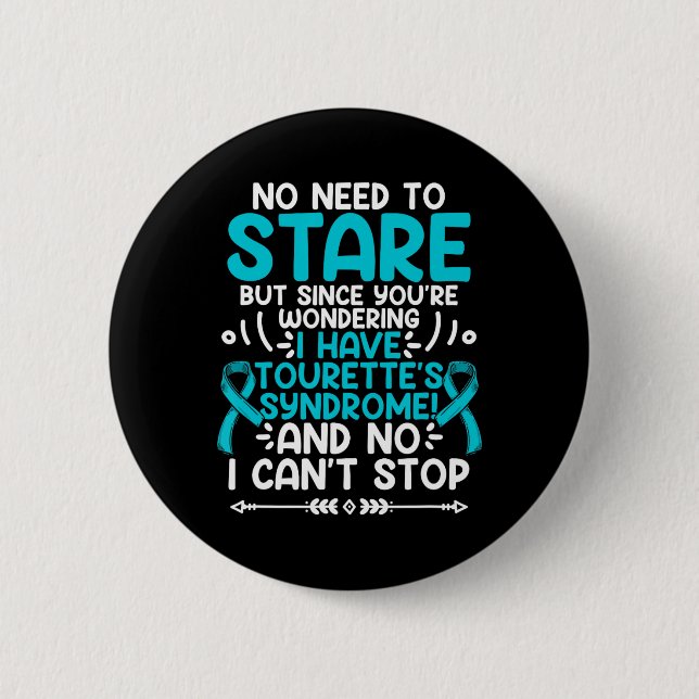 Es ist nicht erforderlich, das Aquamarine Ribbon-T Button (Vorderseite)