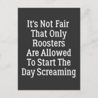Es ist nicht fair, dass nur Rooster
