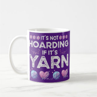 Es ist nicht gehärtet, wenn es Garnkrotchet-Knitte Kaffeetasse