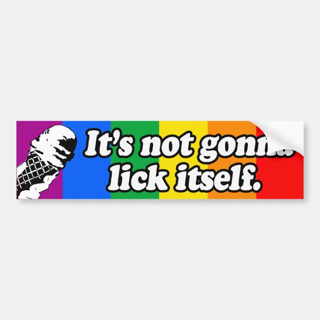 ES IST NICHT GONNA LICK SELBST -.png Autoaufkleber (Vorne)