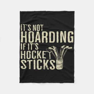 Es ist nicht hamstern wenn es Eishockeyschläger-Te Fleecedecke