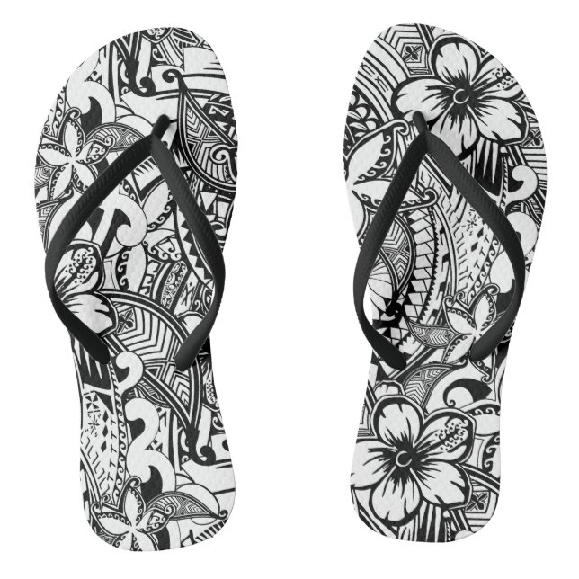 Es ist nicht immer schwarz oder weiß polynesische  flip flops (Fußbett)