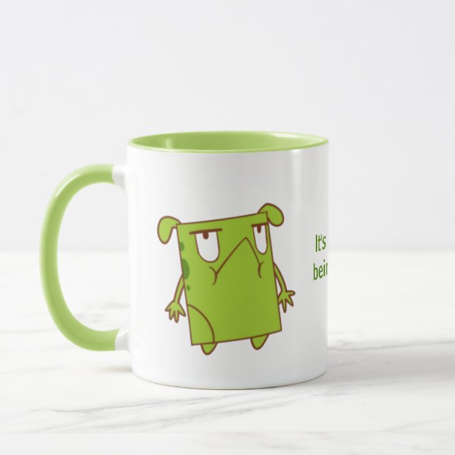 Es ist nicht leicht, grün zu sein! tasse (Links)