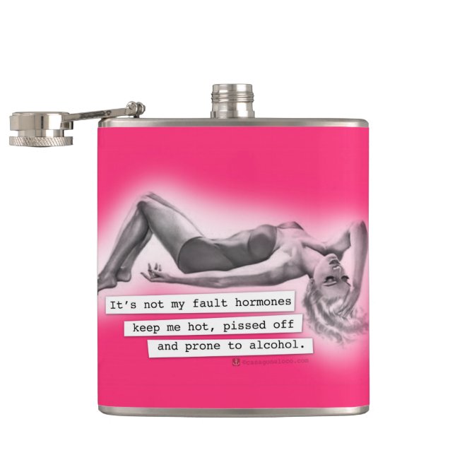 Es ist nicht meine Störungs-Hormone Flachmann (Geöffnet)